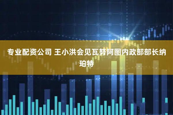 专业配资公司 王小洪会见瓦努阿图内政部部长纳珀特