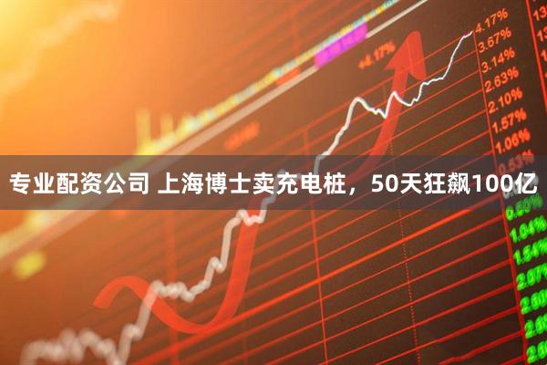 专业配资公司 上海博士卖充电桩，50天狂飙100亿